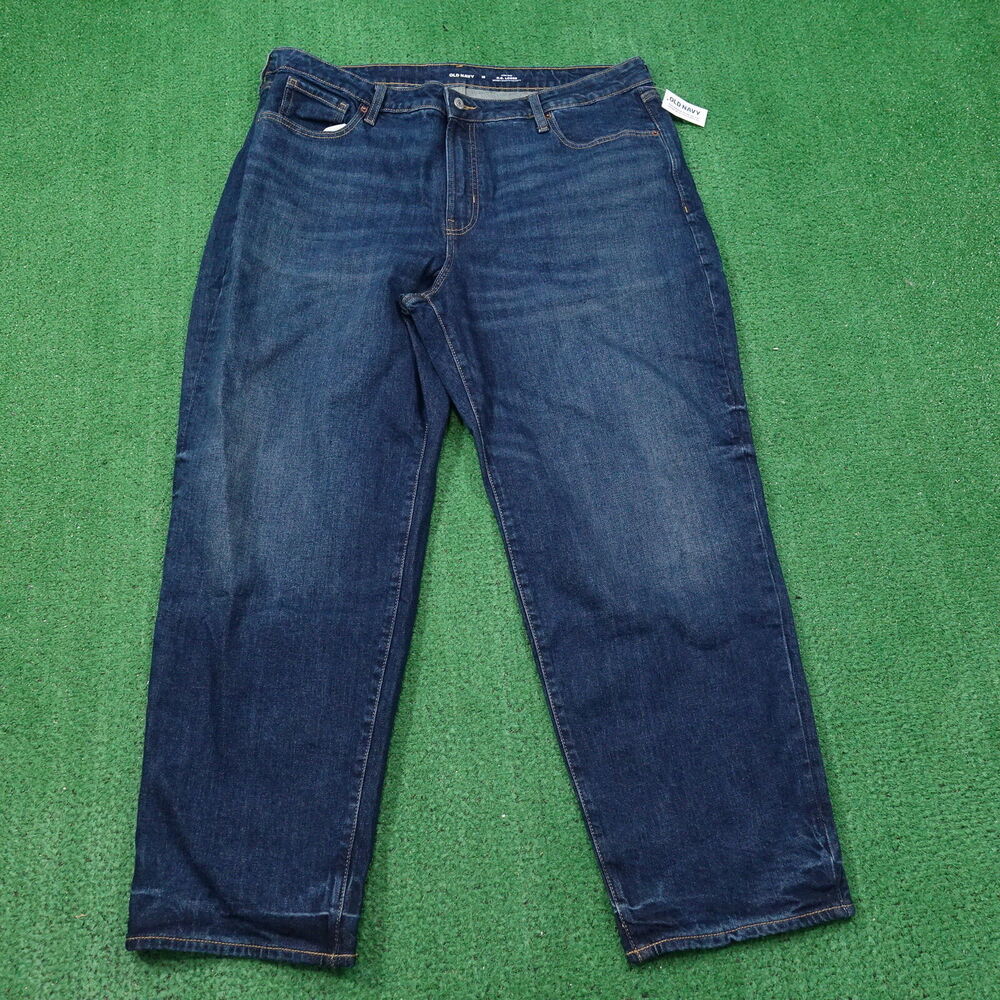 NWT OLD NAVY OG LOOSE HIGH RISE DENIM BLUE JEANS WOMENS SIZE 18 NEW!